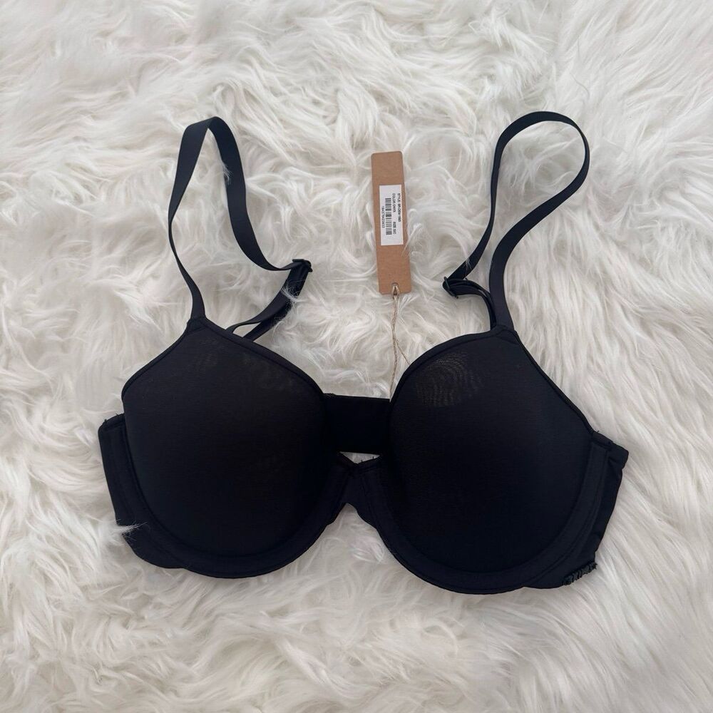 Skims Weightless Demi Bra Onyx Size 32C - Picture 2 of 7